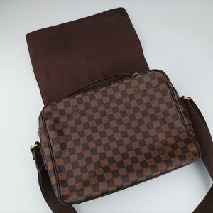 Pre-owned Louis Vuitton SHELTON EBENE Damier Canvas N41149 shoulderbag | stylenewstar