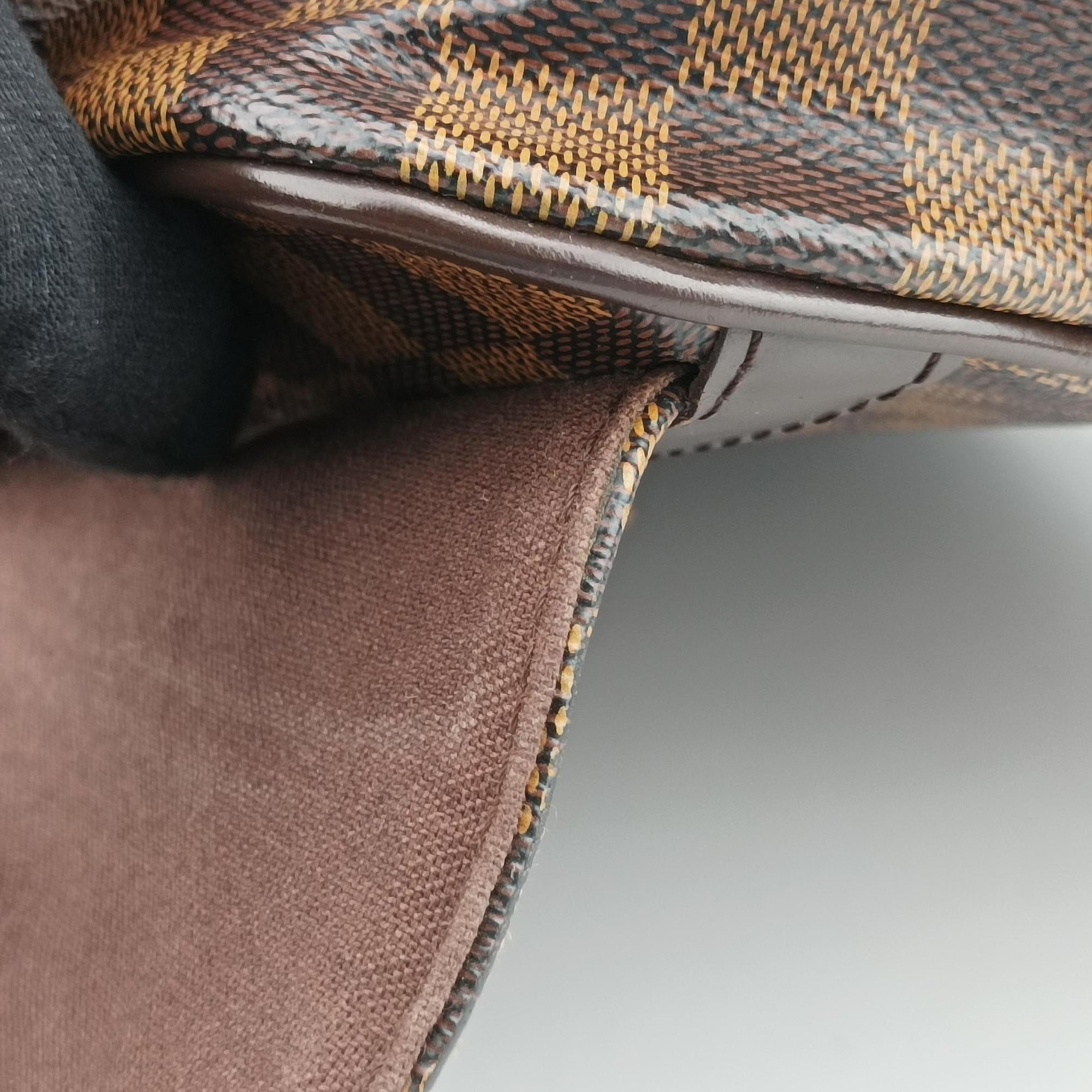 Pre-owned Louis Vuitton SHELTON EBENE Damier Canvas N41149 shoulderbag | stylenewstar