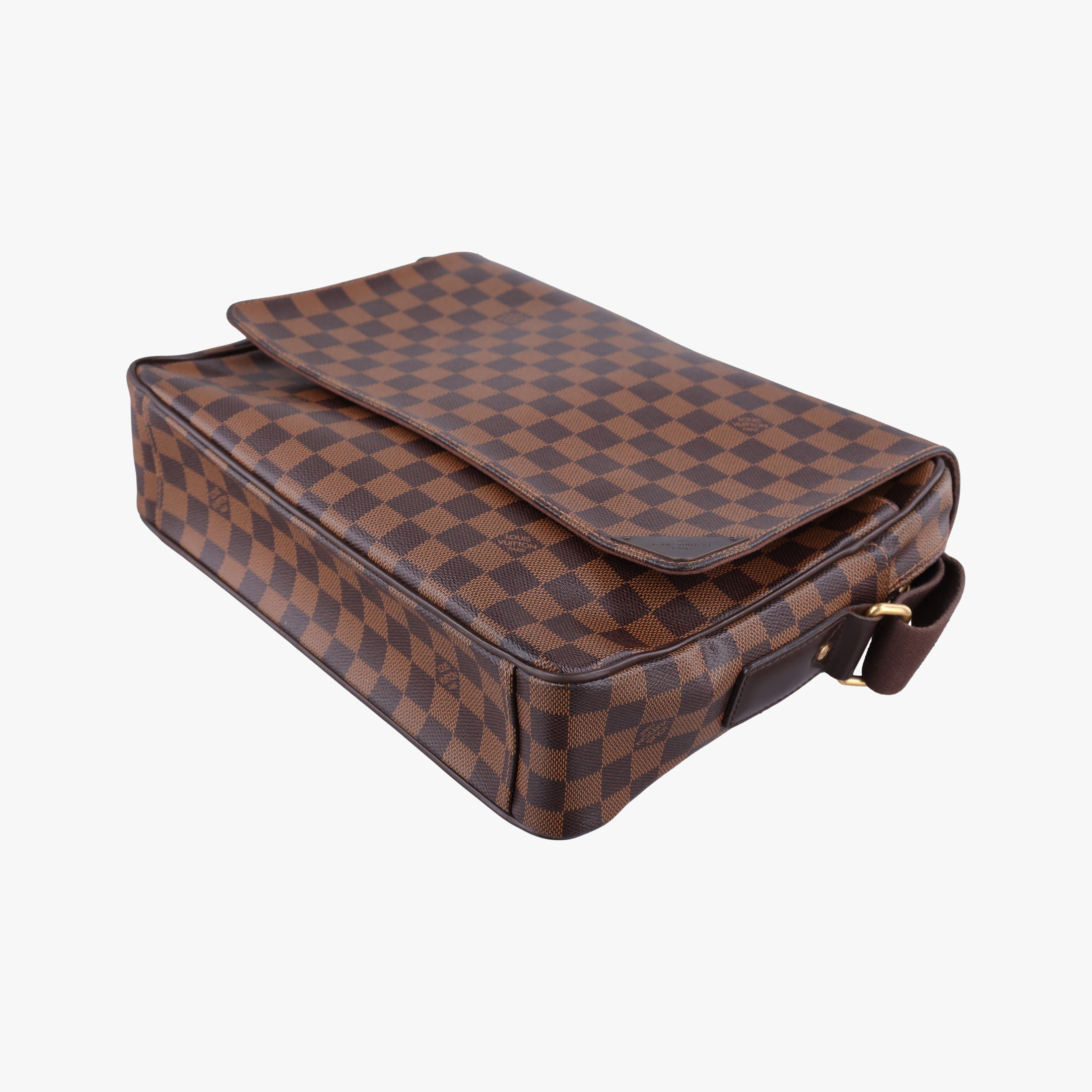 Pre-owned Louis Vuitton SHELTON EBENE Damier Canvas N41149 shoulderbag | stylenewstar