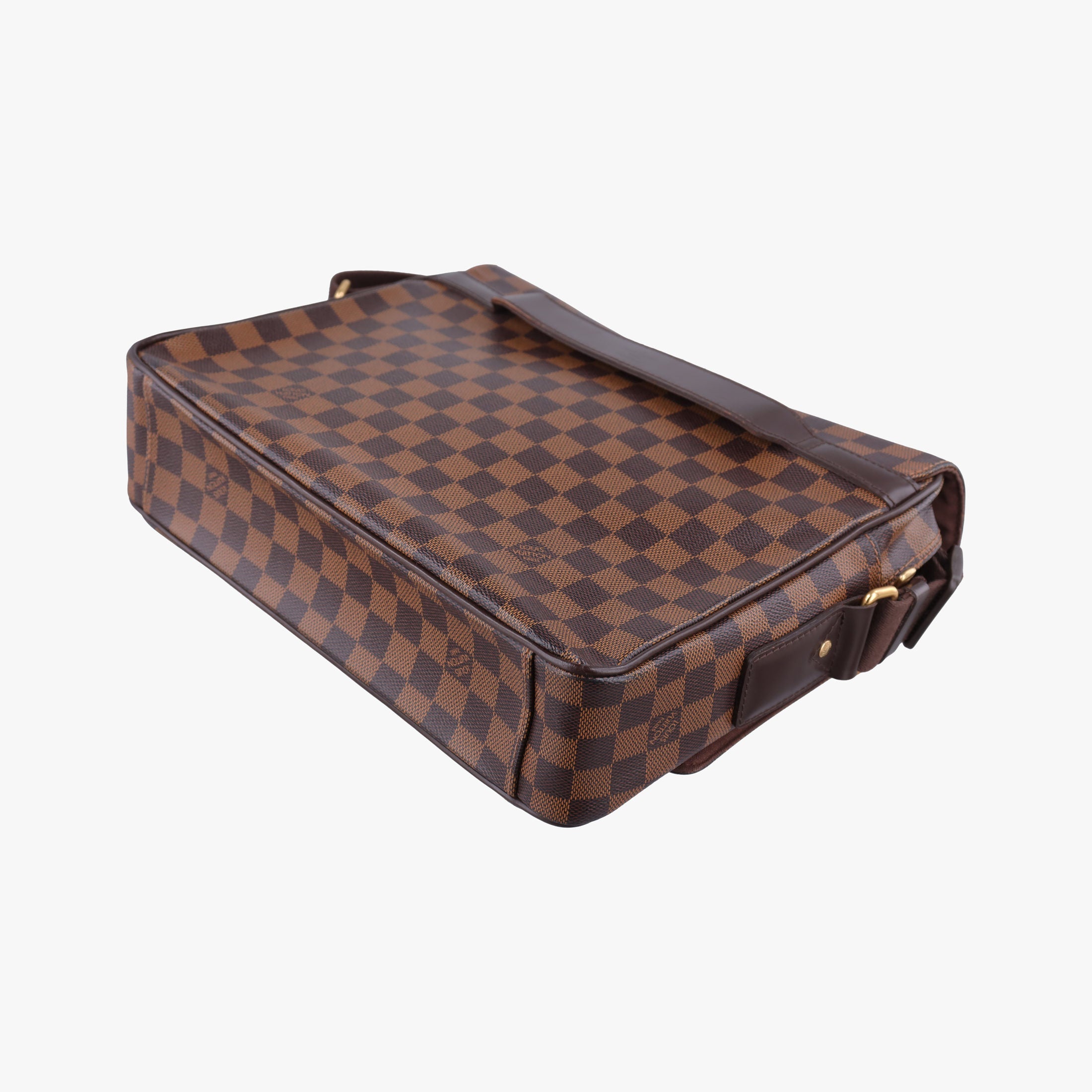 Pre-owned Louis Vuitton SHELTON EBENE Damier Canvas N41149 shoulderbag | stylenewstar