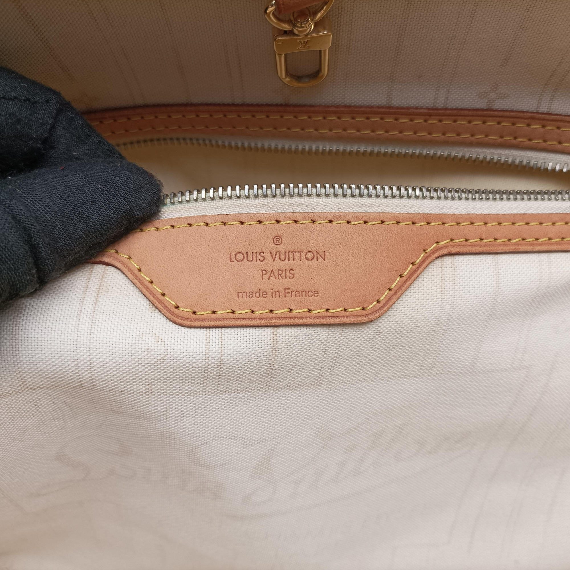 Secondhand Louis Vuitton NEVERFULL GM Azur Damier Canvas N51108 handbag | stylenewstar
