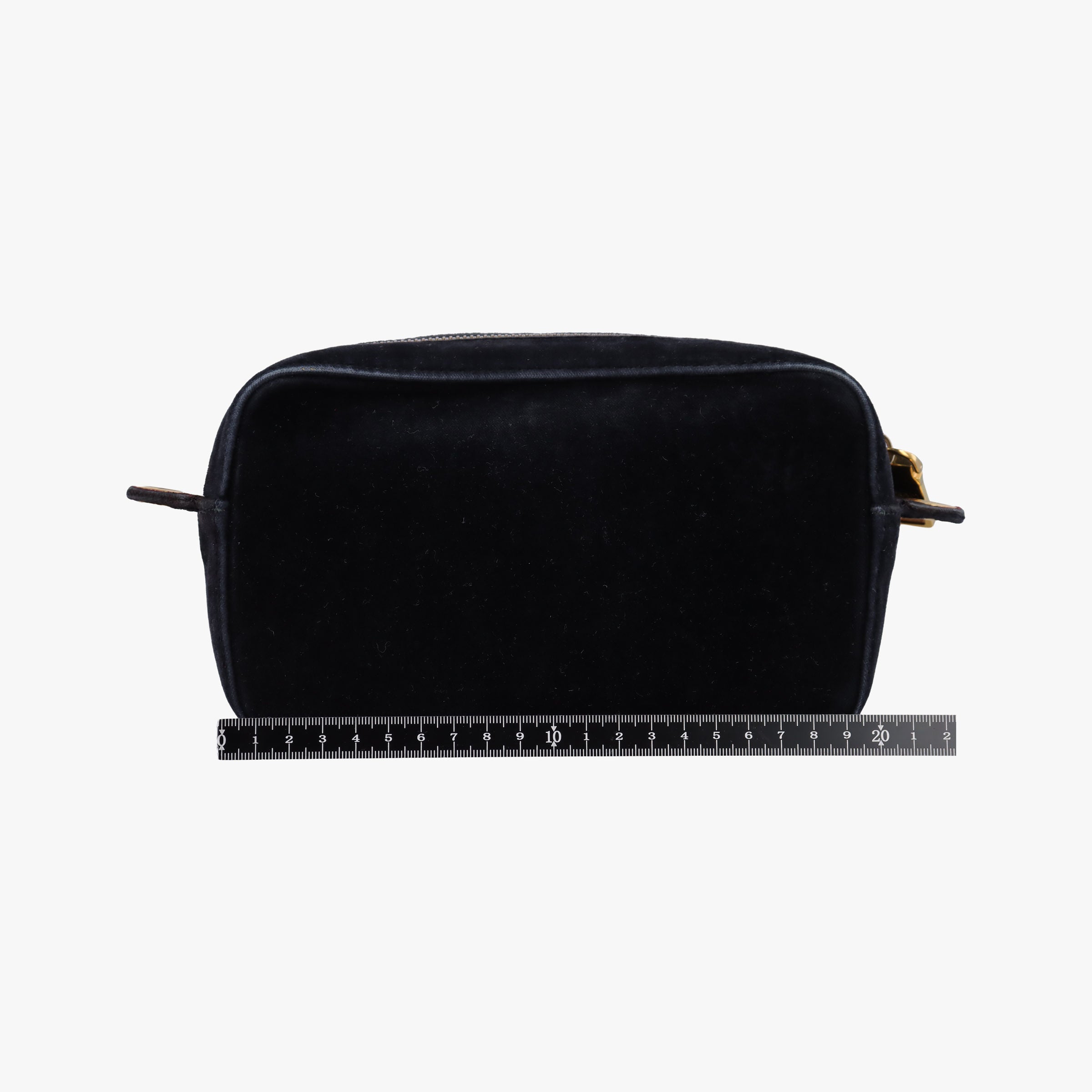 Pre-owned Prada Velluto Black Velour 1BH076 shoulderbag | stylenewstar