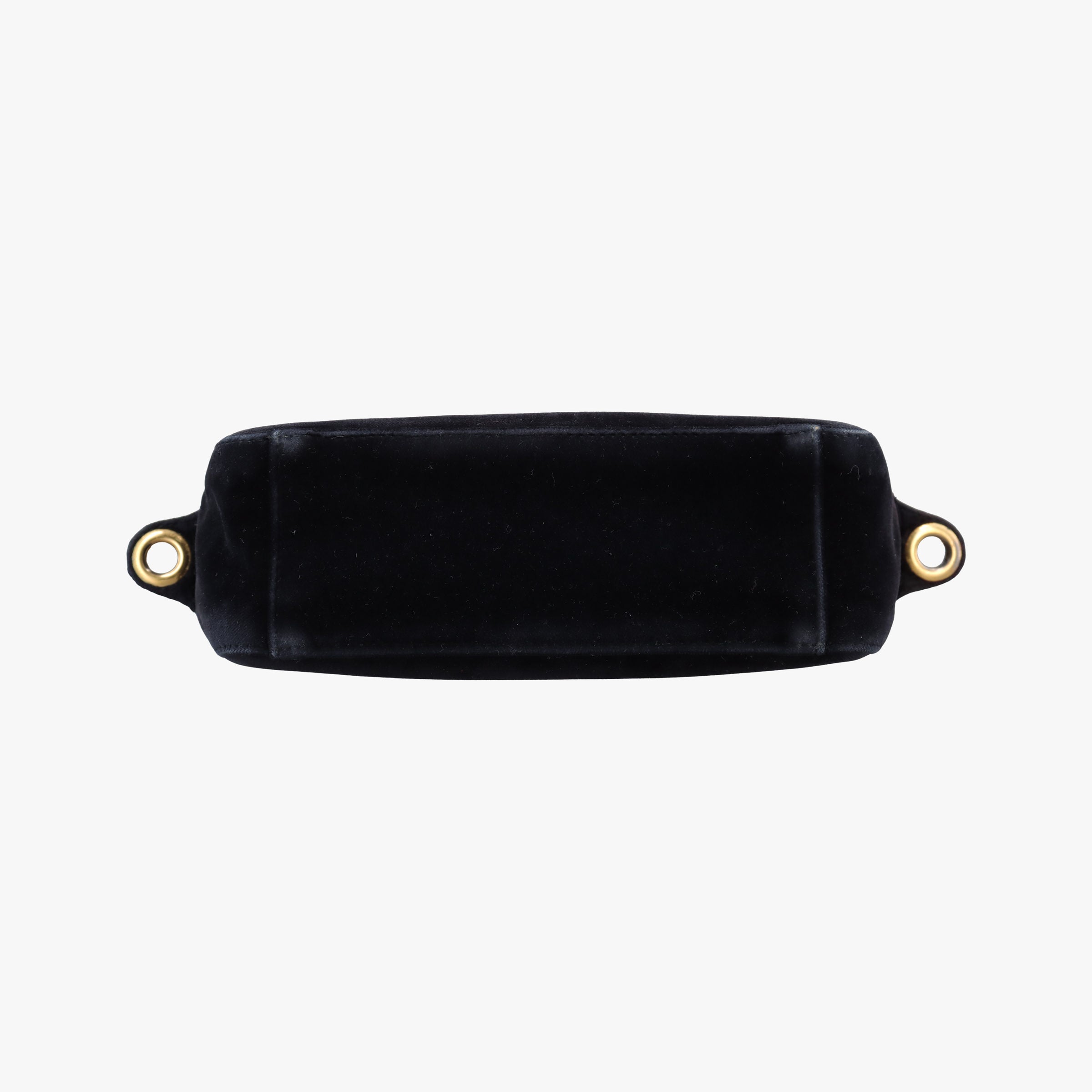 Pre-owned Prada Velluto Black Velour 1BH076 shoulderbag | stylenewstar