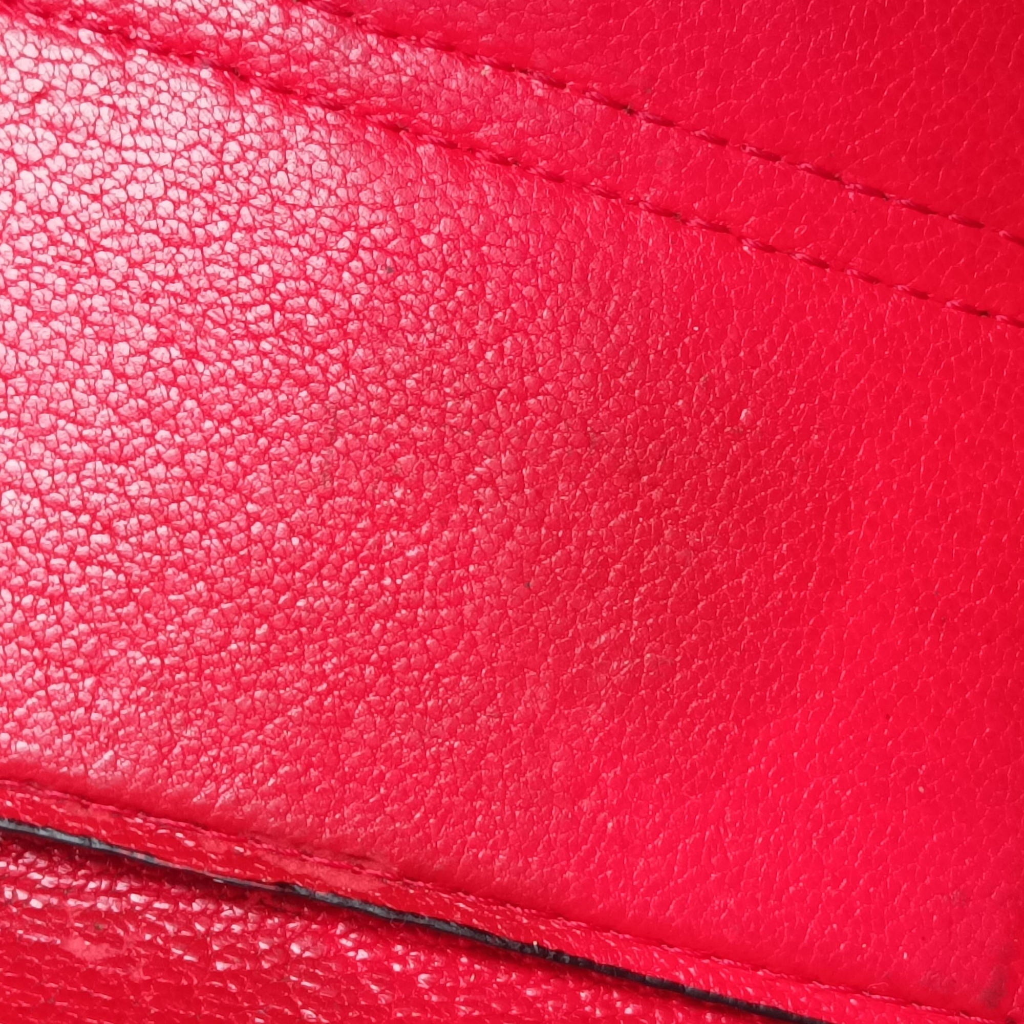 Pre-owned Loewe Avenue Red Leather  shoulderbag | stylenewstar