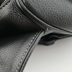 Pre-owned Christian Dior Saddle KAWS  Bee Black Leather  bum bag/waist bag | stylenewstar