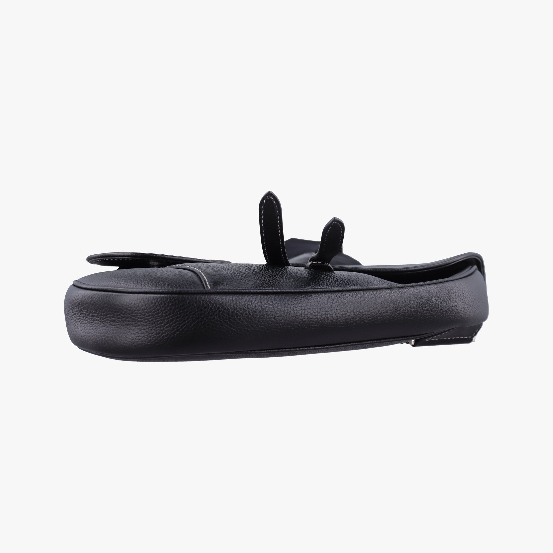 Pre-owned Christian Dior Saddle KAWS  Bee Black Leather  bum bag/waist bag | stylenewstar