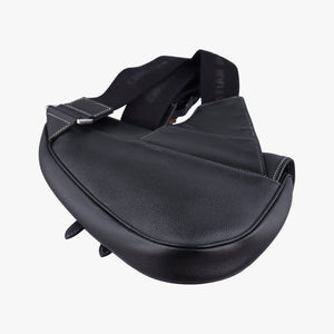 Pre-owned Christian Dior Saddle KAWS  Bee Black Leather  bum bag/waist bag | stylenewstar