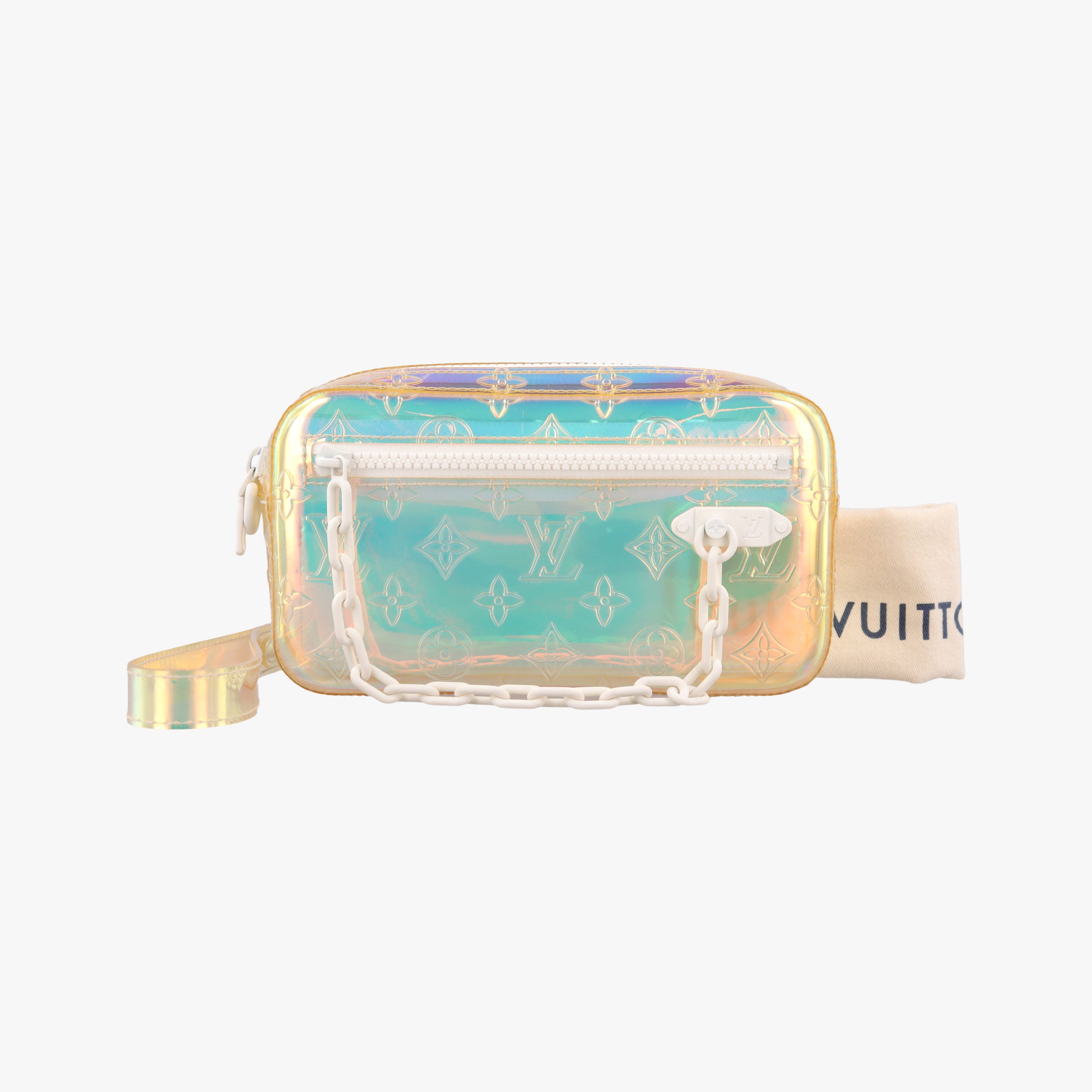 Vintage Louis Vuitton Pochette Volga prism pvc vinyl M55261 clutchbag | stylenewstar