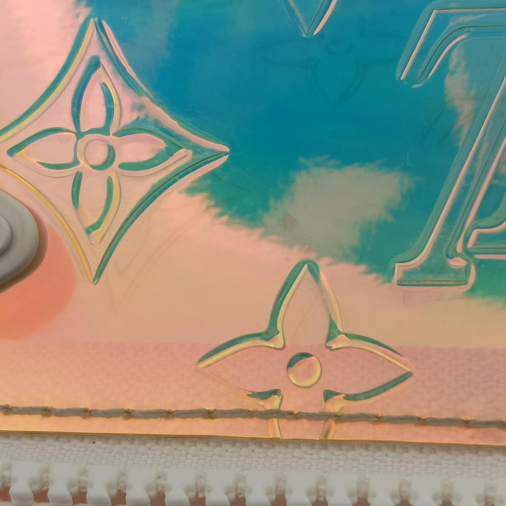 Vintage Louis Vuitton Pochette Volga prism pvc vinyl M55261 clutchbag | stylenewstar