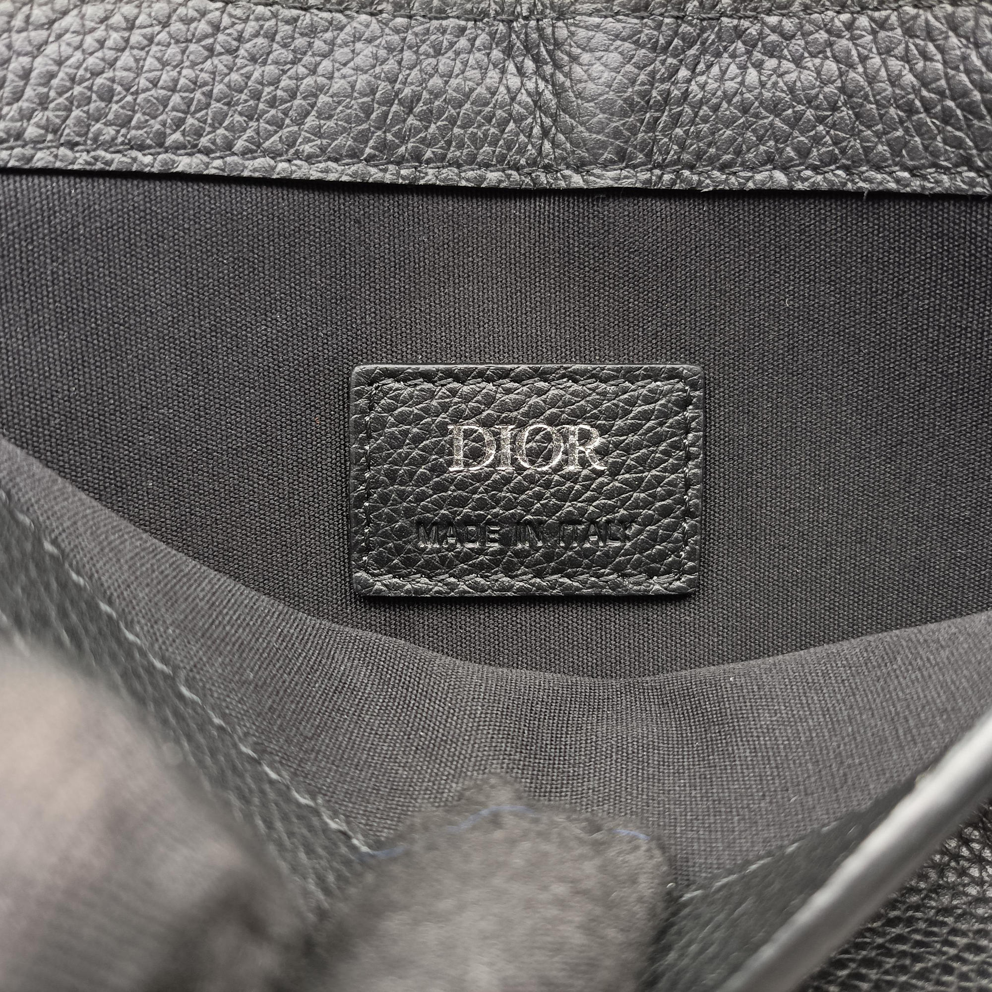 Pre-owned Christian Dior Saddle Black leather  shoulderbag | stylenewstar