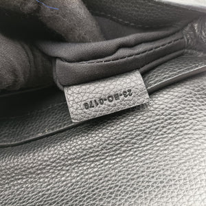 Pre-owned Christian Dior Saddle Black leather  shoulderbag | stylenewstar