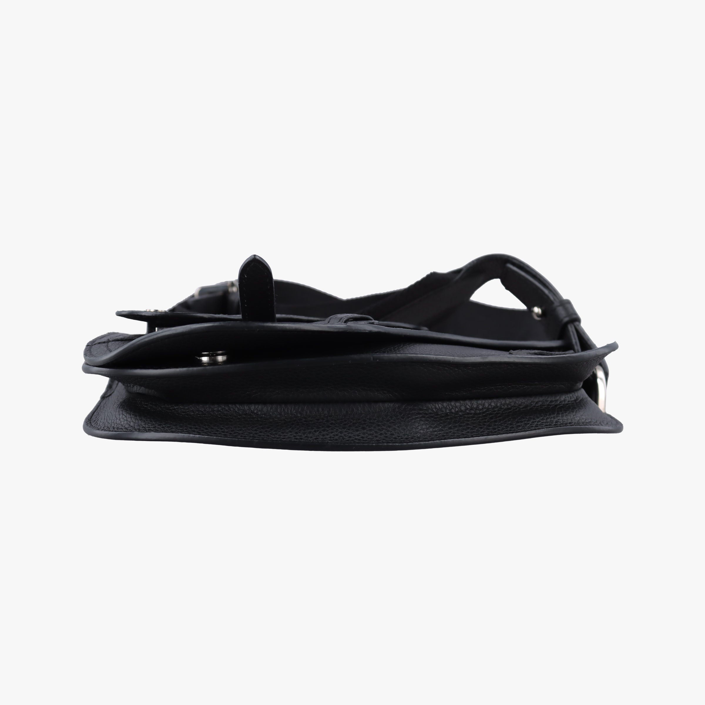 Pre-owned Christian Dior Saddle Black leather  shoulderbag | stylenewstar