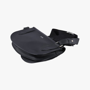 Pre-owned Christian Dior Saddle Black leather  shoulderbag | stylenewstar