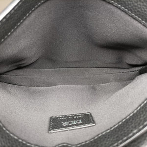 Pre-owned Christian Dior Saddle Black leather  shoulderbag | stylenewstar