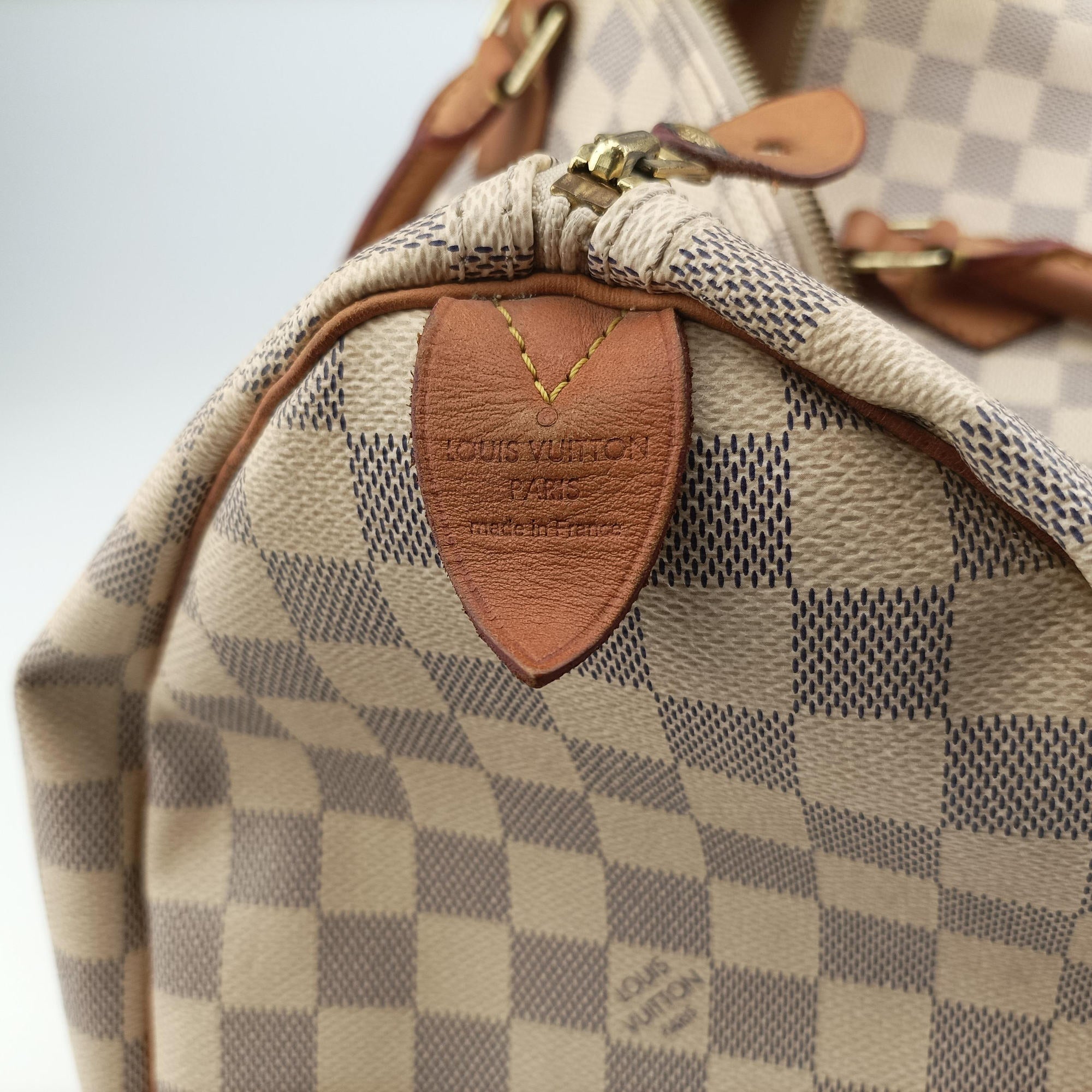 Vintage Louis Vuitton Speedy 35 Azur Damier Canvas N41535 handbag | stylenewstar