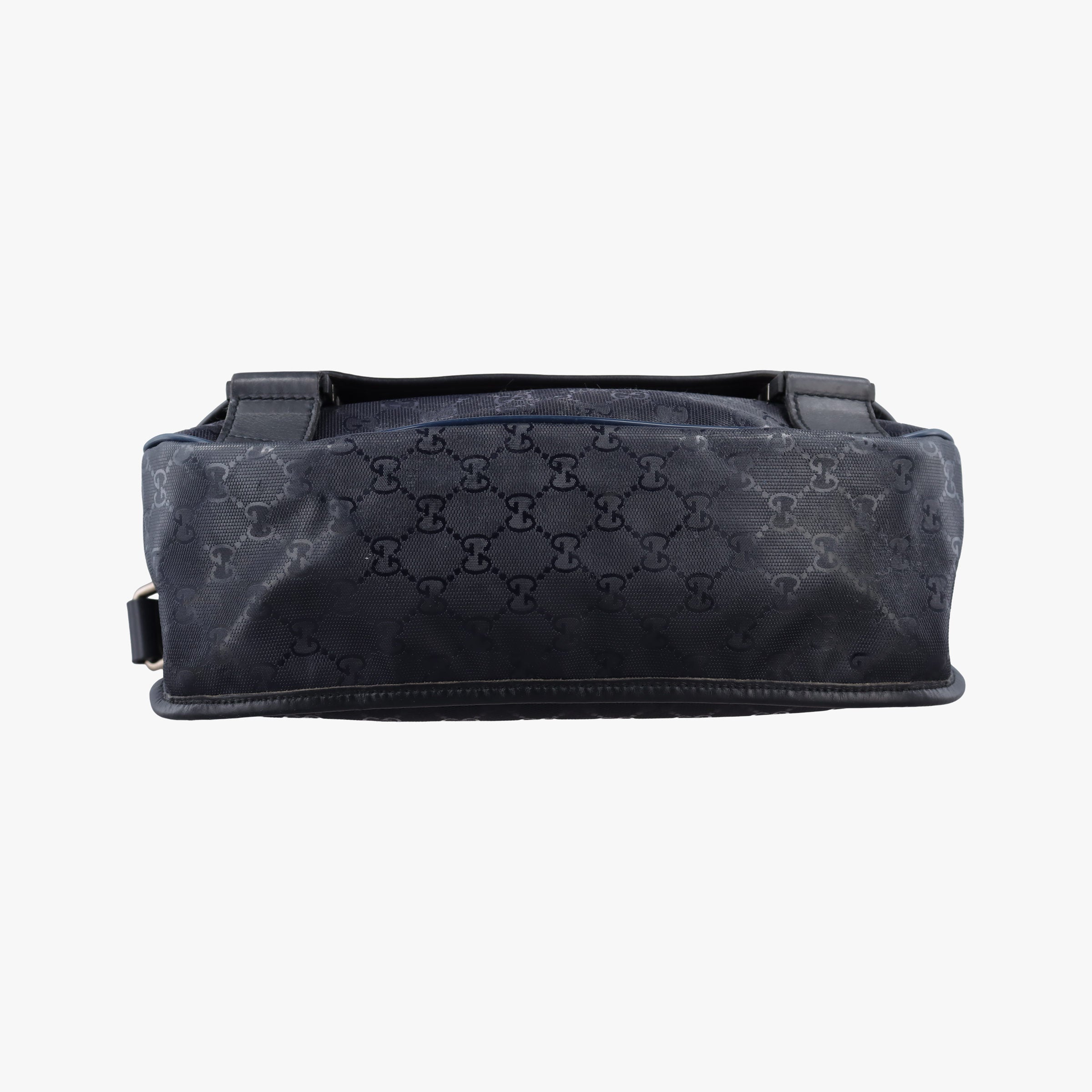 Vintage Gucci GG Plus Messenger Black PVC coated canvas 201732 shoulderbag | stylenewstar