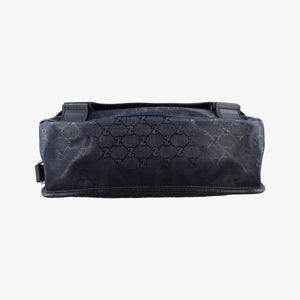 Vintage Gucci GG Plus Messenger Black PVC coated canvas 201732 shoulderbag | stylenewstar