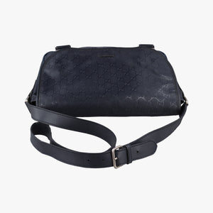 Vintage Gucci GG Plus Messenger Black PVC coated canvas 201732 shoulderbag | stylenewstar