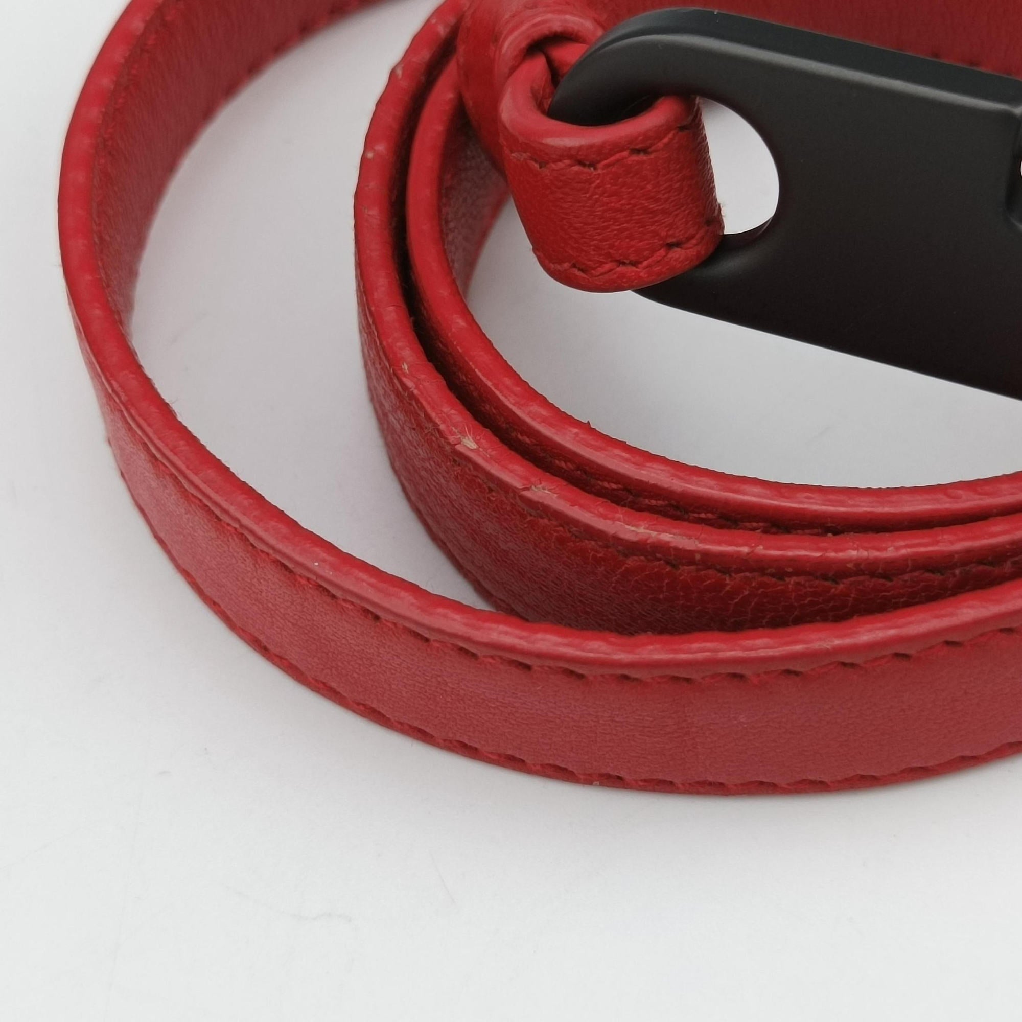 Pre-owned Bottega Veneta Intrecciato Red lambskin  shoulderbag | stylenewstar