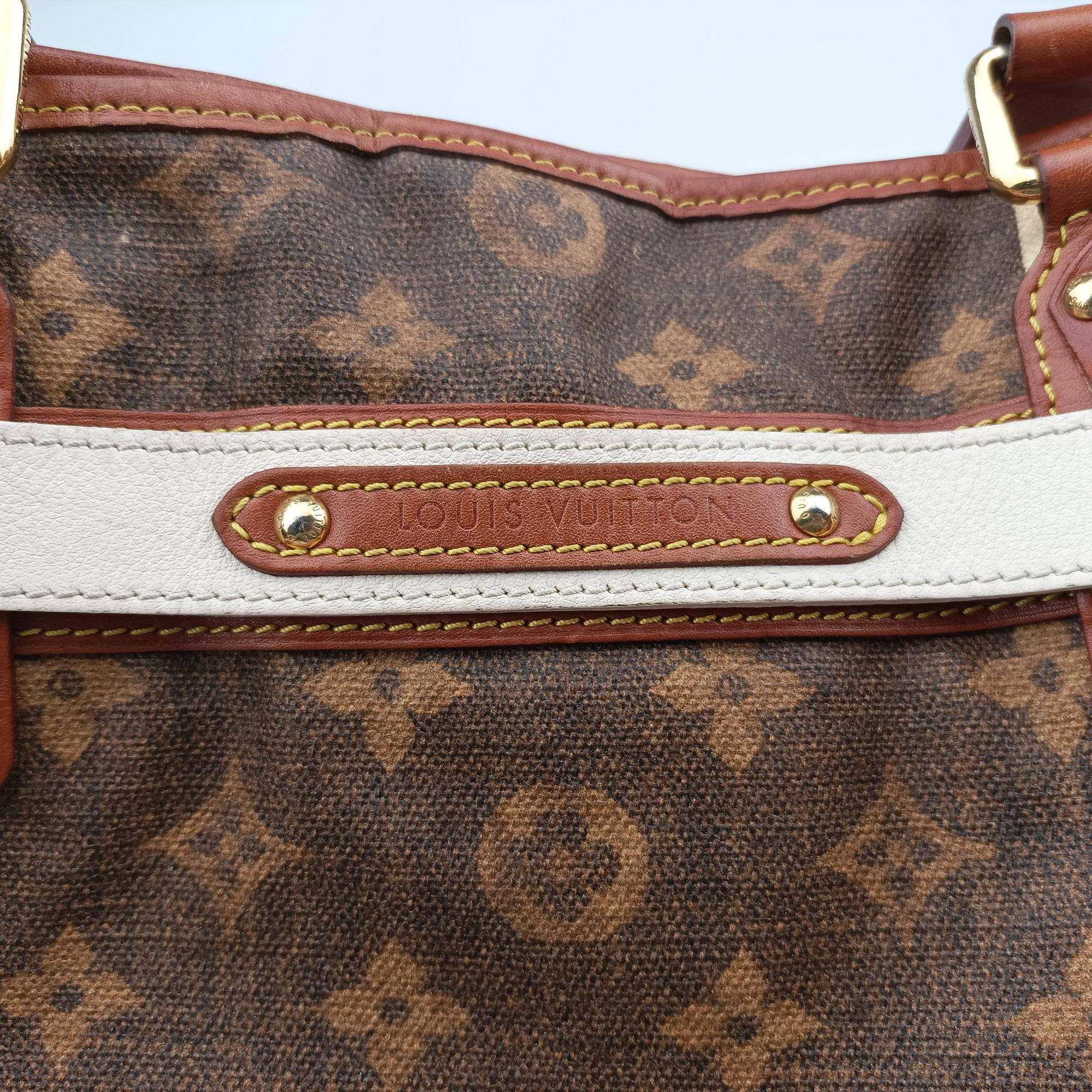 Pre-owned Louis Vuitton Monogram Tisse Sac Rayeur PM multicolor Monogram Tisse Canvas M56386 shoulderbag | stylenewstar