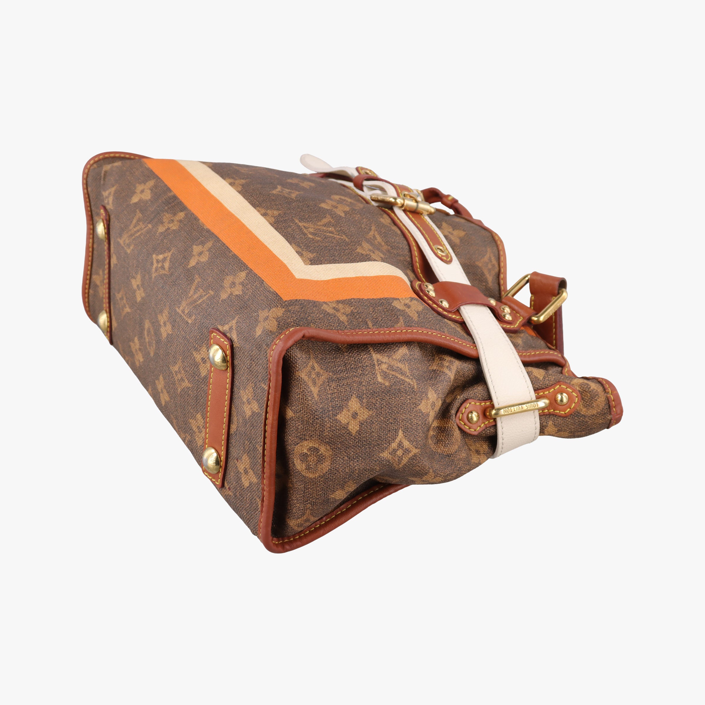 Pre-owned Louis Vuitton Monogram Tisse Sac Rayeur PM multicolor Monogram Tisse Canvas M56386 shoulderbag | stylenewstar