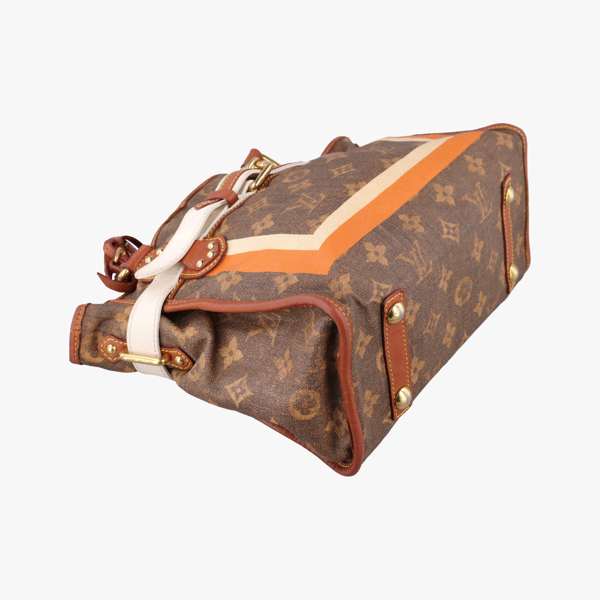 Pre-owned Louis Vuitton Monogram Tisse Sac Rayeur PM multicolor Monogram Tisse Canvas M56386 shoulderbag | stylenewstar