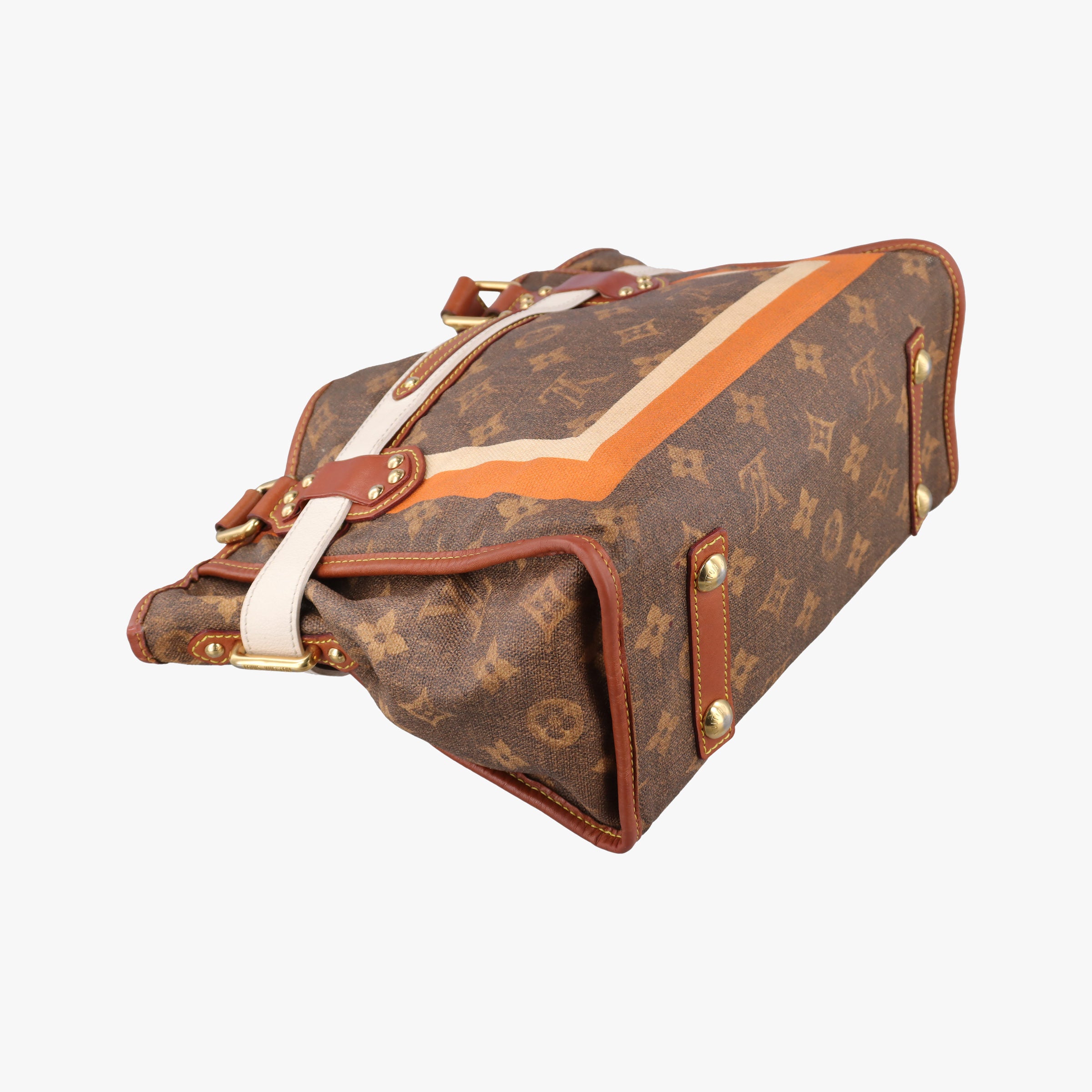 Pre-owned Louis Vuitton Monogram Tisse Sac Rayeur PM multicolor Monogram Tisse Canvas M56386 shoulderbag | stylenewstar