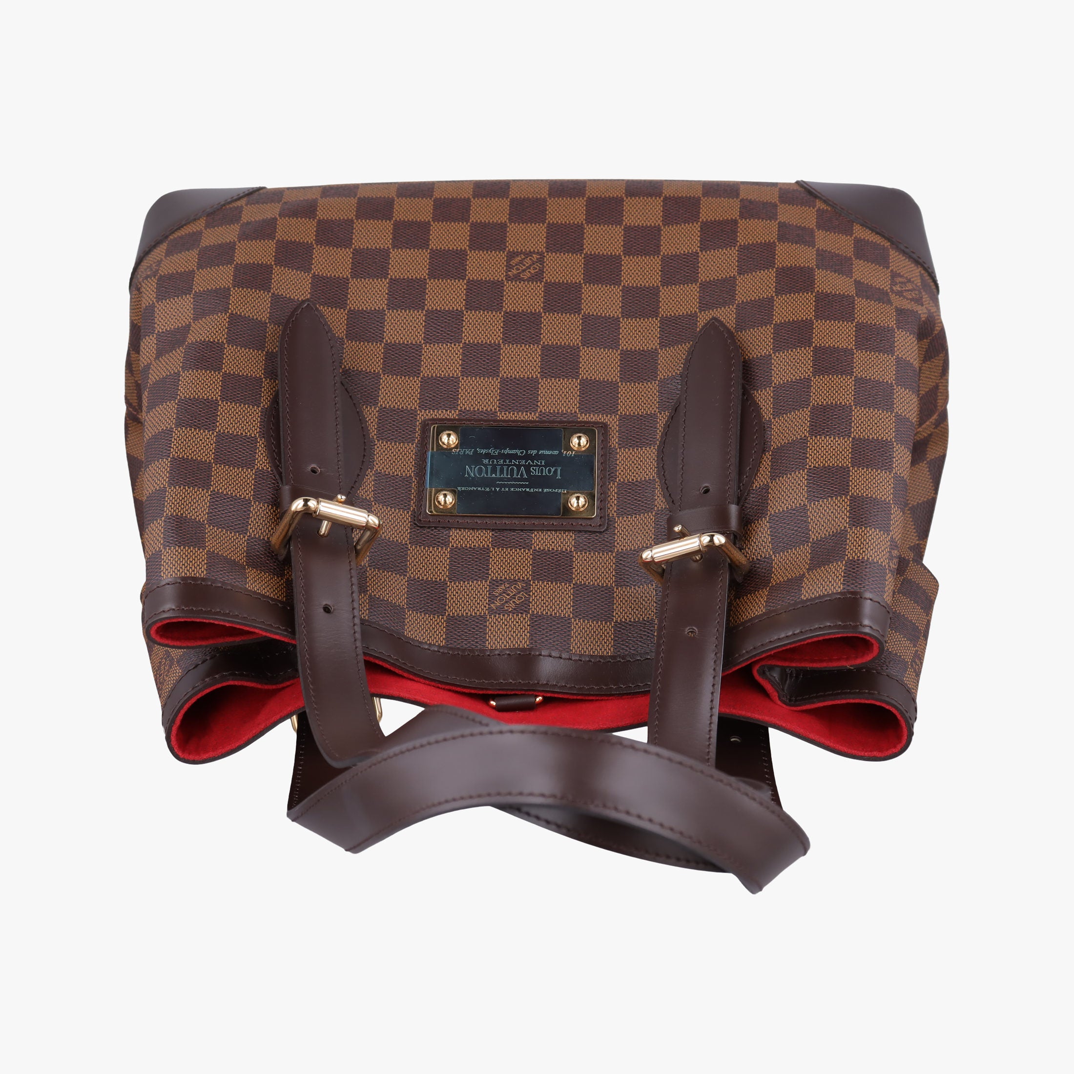 Vintage Louis Vuitton HAMPSTEAD MM EBENE Damier Canvas N51204 shoulderbag | stylenewstar