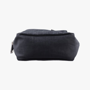 Secondhand Gucci GG Supreme Navy x Black PVC coated canvas 478325 bum bag/waist bag | stylenewstar