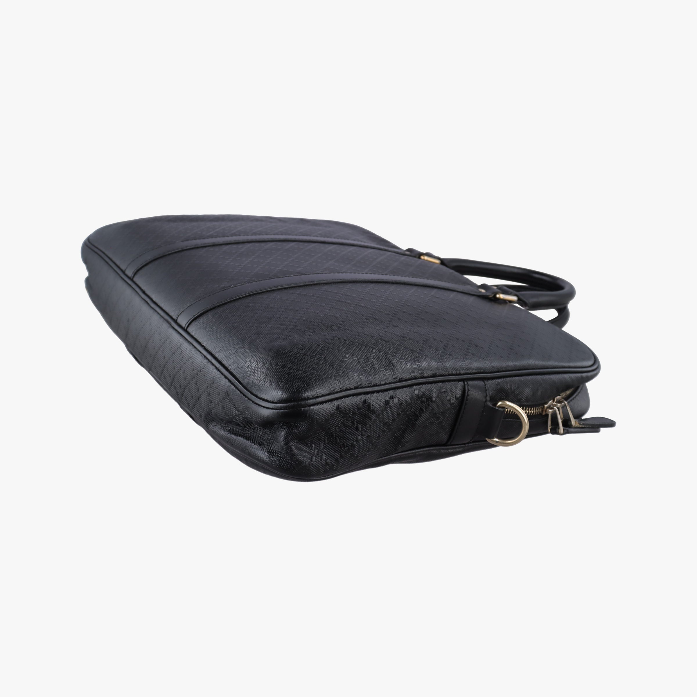 Secondhand Gucci Diamante Black Leather 208463 handbag | stylenewstar