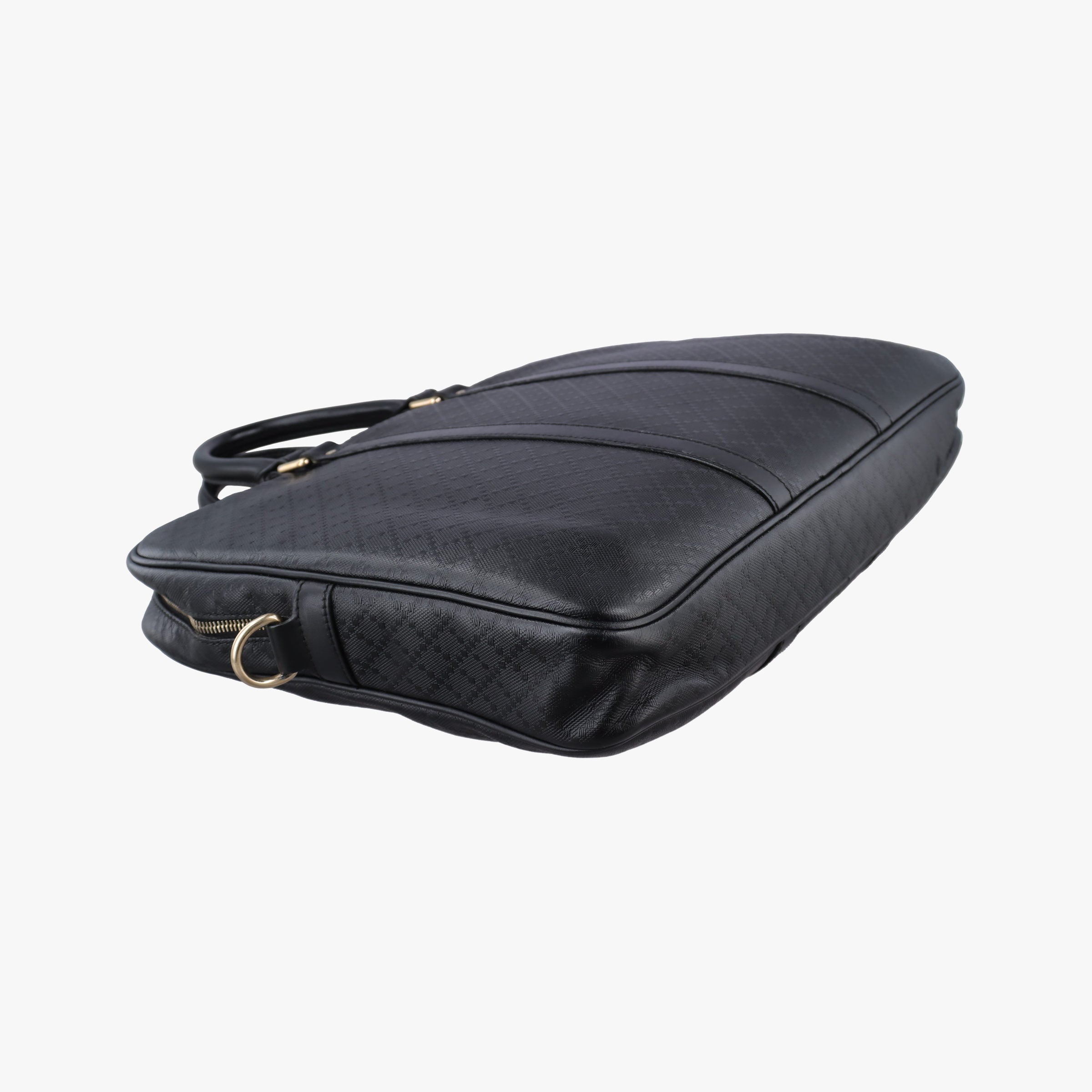 Secondhand Gucci Diamante Black Leather 208463 handbag | stylenewstar