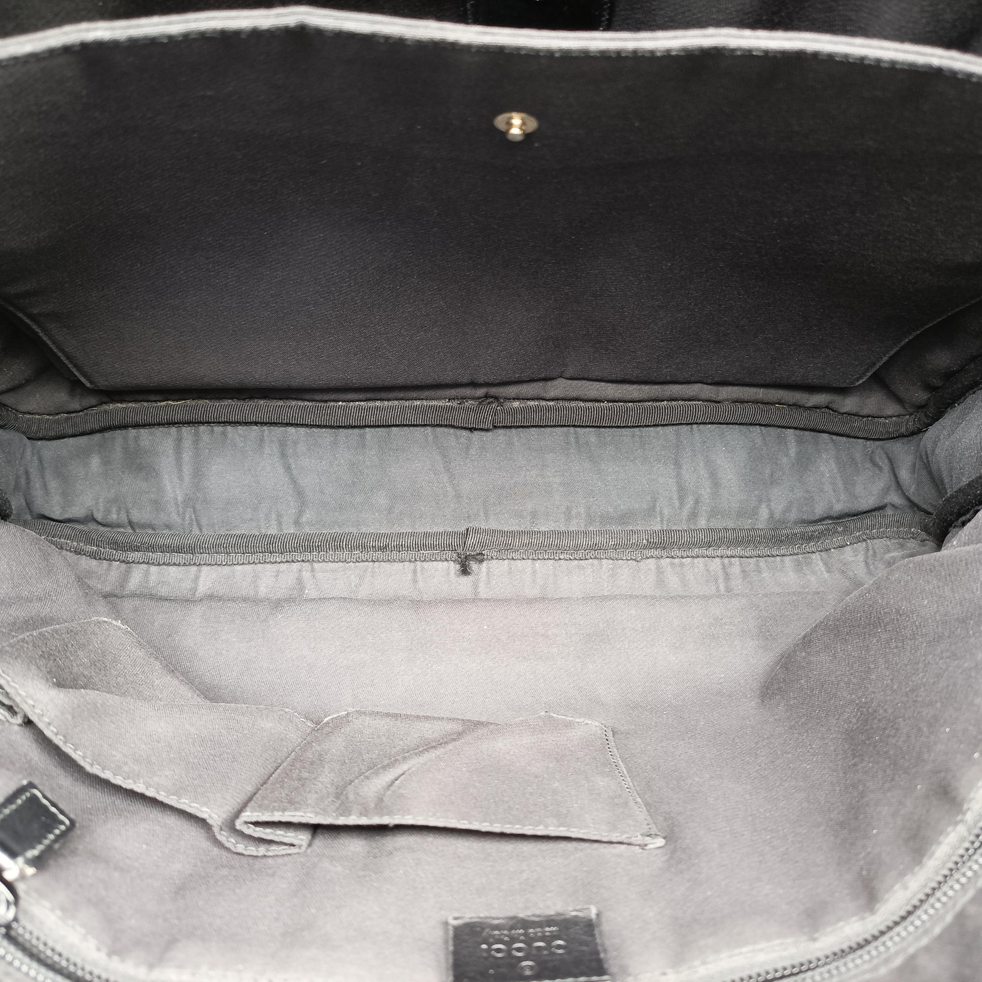 Secondhand Gucci Diamante Black Leather 208463 handbag | stylenewstar