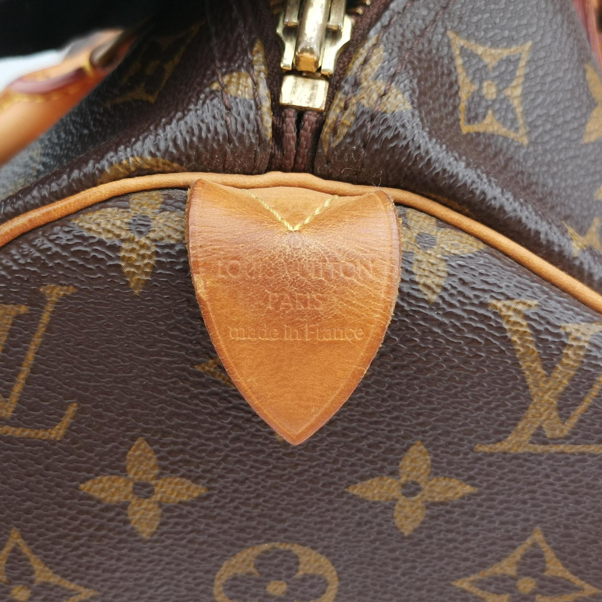 Pre-owned Louis Vuitton Speedy 30 BROWN Monogram Canvas M41526 handbag | stylenewstar