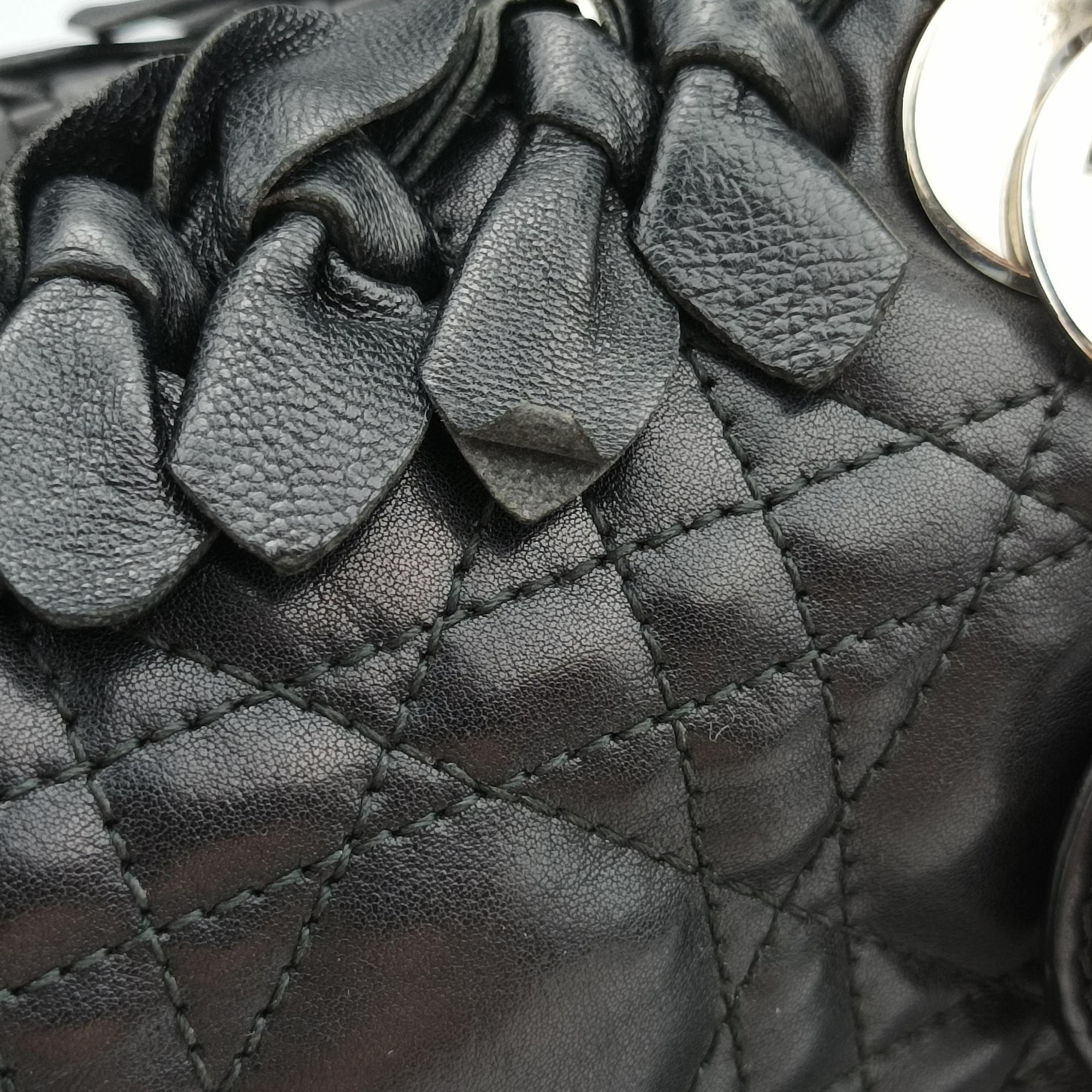 Secondhand Christian Dior Lady Dior Black lambskin  shoulderbag | stylenewstar