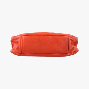 Pre-owned Prada Studded Orange Leather  shoulderbag | stylenewstar