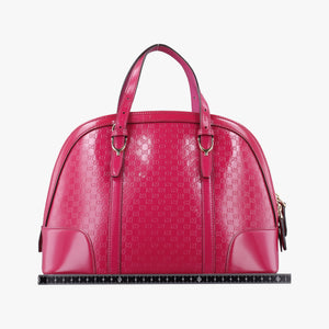 Pre-owned Gucci Microguccissima Rose Patent Leather 309617 shoulderbag | stylenewstar