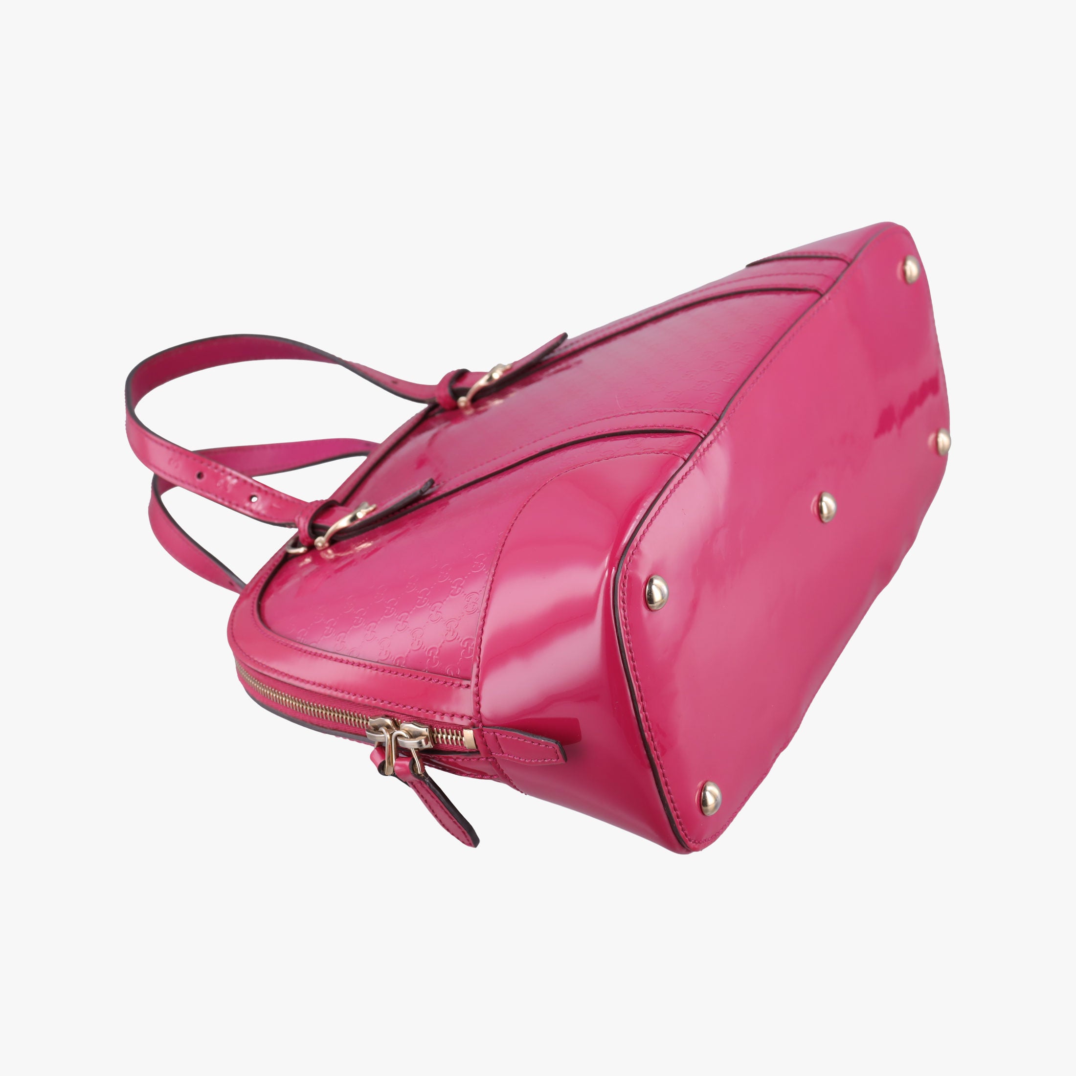 Pre-owned Gucci Microguccissima Rose Patent Leather 309617 shoulderbag | stylenewstar