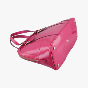 Pre-owned Gucci Microguccissima Rose Patent Leather 309617 shoulderbag | stylenewstar