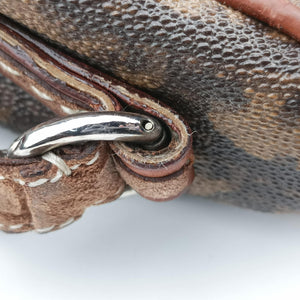 Secondhand Christian Dior Trotter Romantic Brown PVC coated canvas×Leather  shoulderbag | stylenewstar