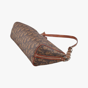 Secondhand Christian Dior Trotter Romantic Brown PVC coated canvas×Leather  shoulderbag | stylenewstar