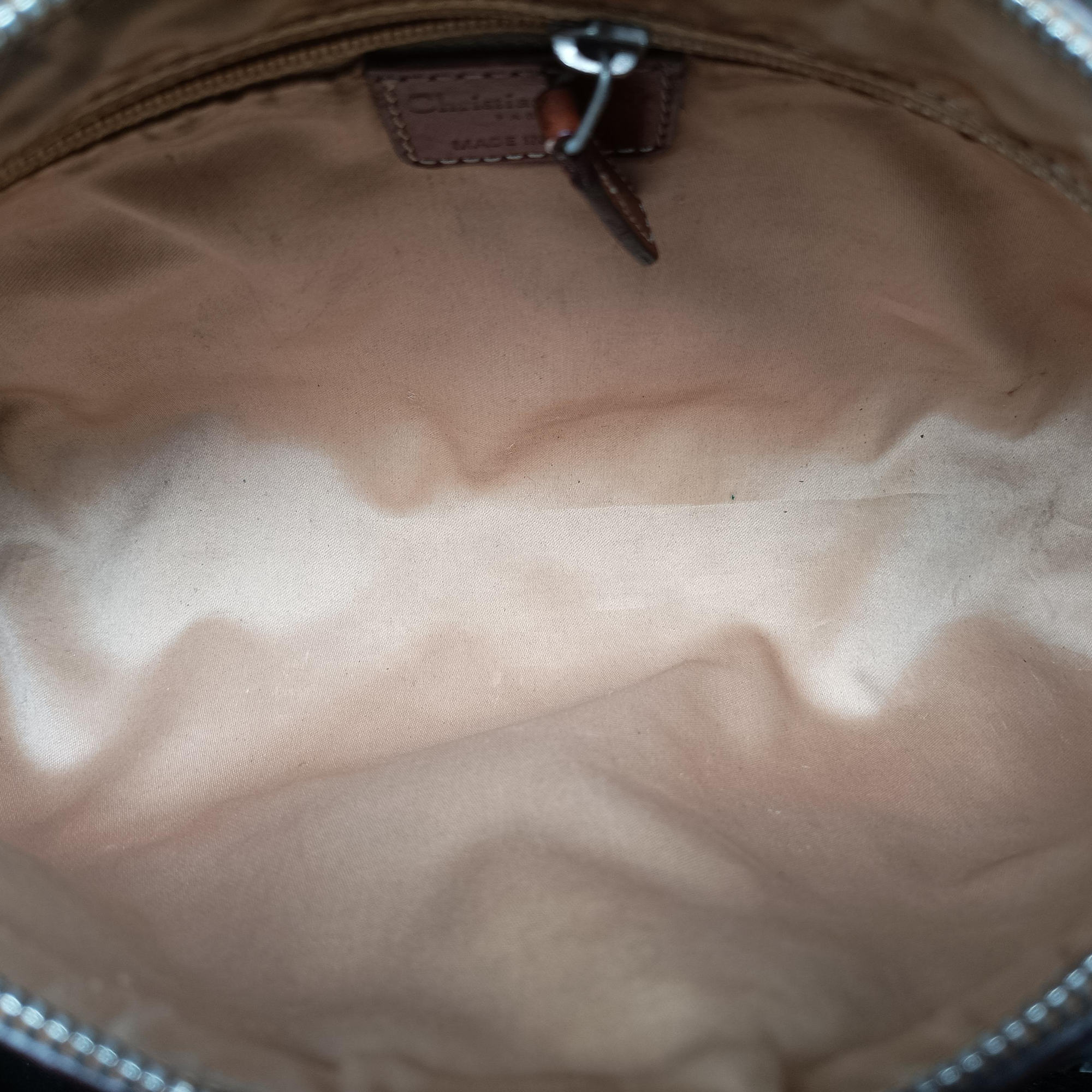 Secondhand Christian Dior Trotter Romantic Brown PVC coated canvas×Leather  shoulderbag | stylenewstar