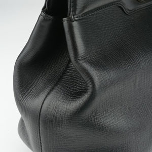 Pre-owned Bvlgari Isabella Rossellini Black Leather  shoulderbag | stylenewstar