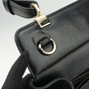 Pre-owned Bvlgari Isabella Rossellini Black Leather  shoulderbag | stylenewstar