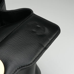 Pre-owned Bvlgari Isabella Rossellini Black Leather  shoulderbag | stylenewstar