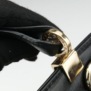 Pre-owned Bvlgari Isabella Rossellini Black Leather  shoulderbag | stylenewstar