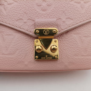 Pre-owned Louis Vuitton Micro Metis Pouch Chain Monogram Rose Pomelo Monogram Empreinte M81389 shoulderbag | stylenewstar
