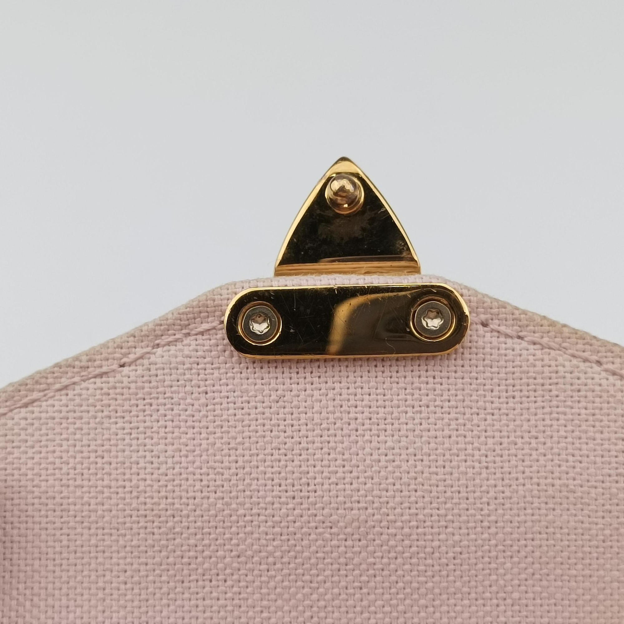 Pre-owned Louis Vuitton Micro Metis Pouch Chain Monogram Rose Pomelo Monogram Empreinte M81389 shoulderbag | stylenewstar