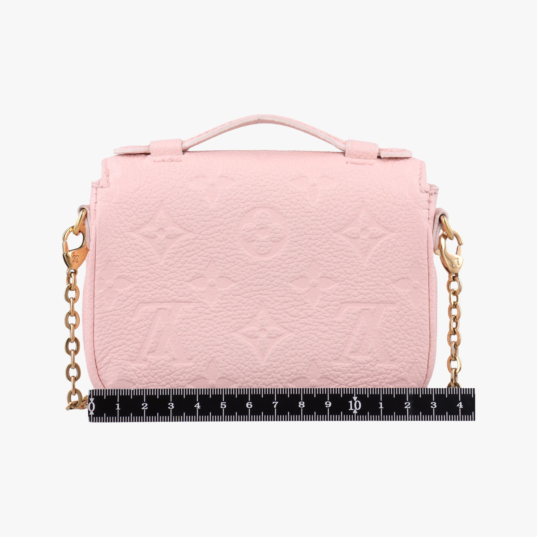 Pre-owned Louis Vuitton Micro Metis Pouch Chain Monogram Rose Pomelo Monogram Empreinte M81389 shoulderbag | stylenewstar