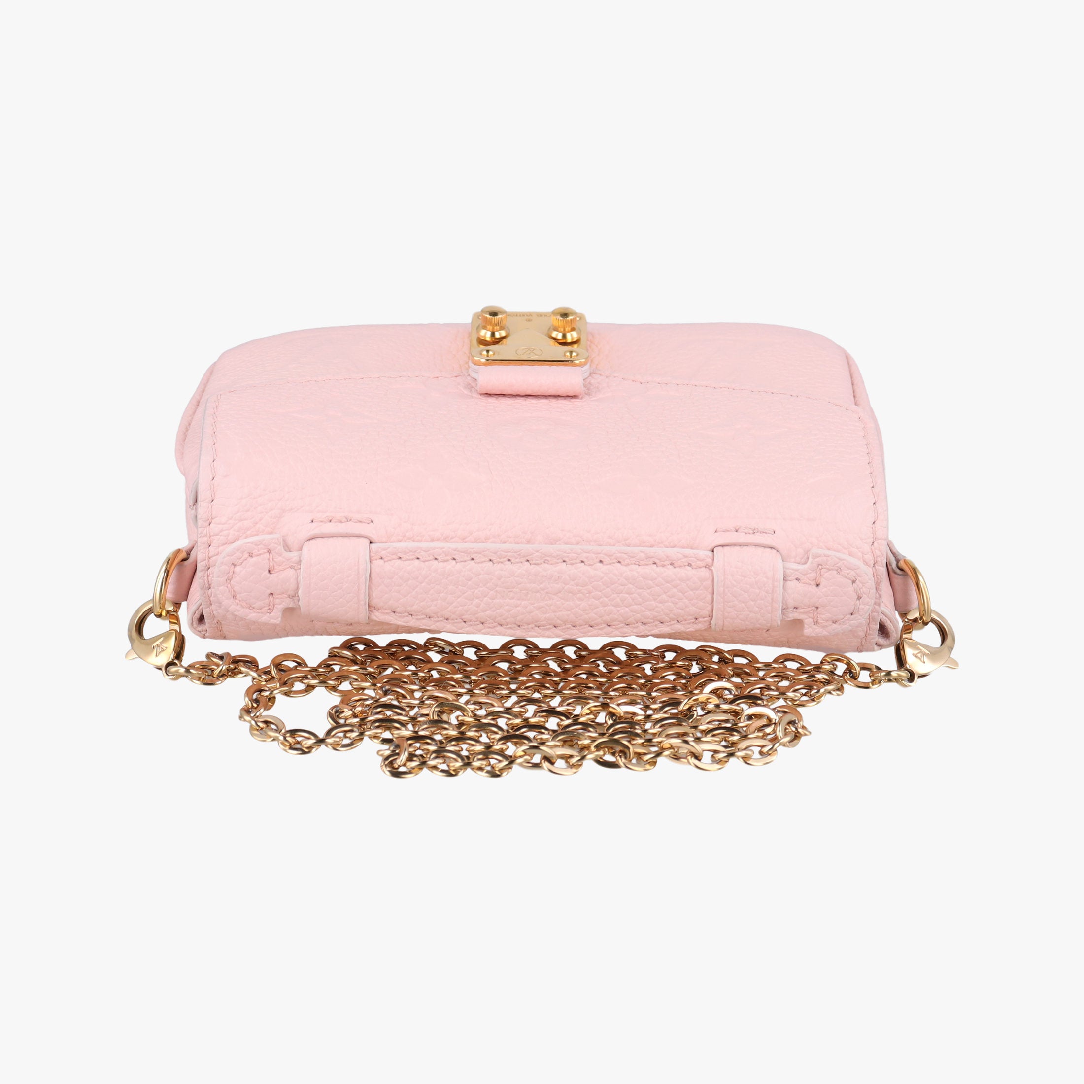 Pre-owned Louis Vuitton Micro Metis Pouch Chain Monogram Rose Pomelo Monogram Empreinte M81389 shoulderbag | stylenewstar