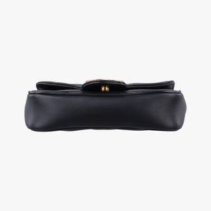 Pre-owned Gucci GG Marmont Black Leather 476433 shoulderbag | stylenewstar